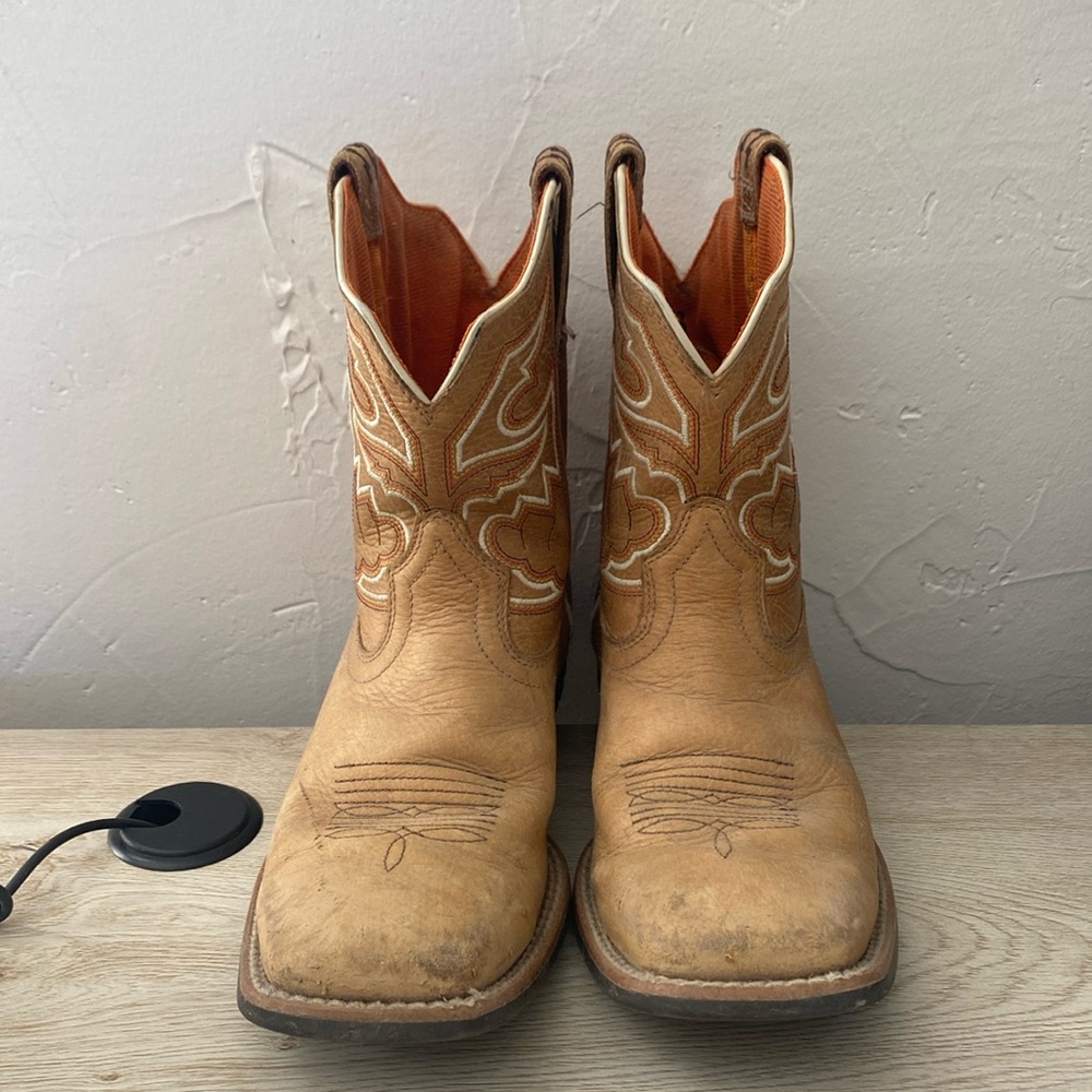 Ariat Kids Tan Western Cowboy Boots
